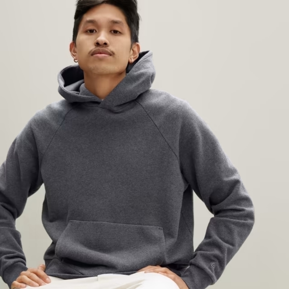 Everlane the track hoodie grey small NWT